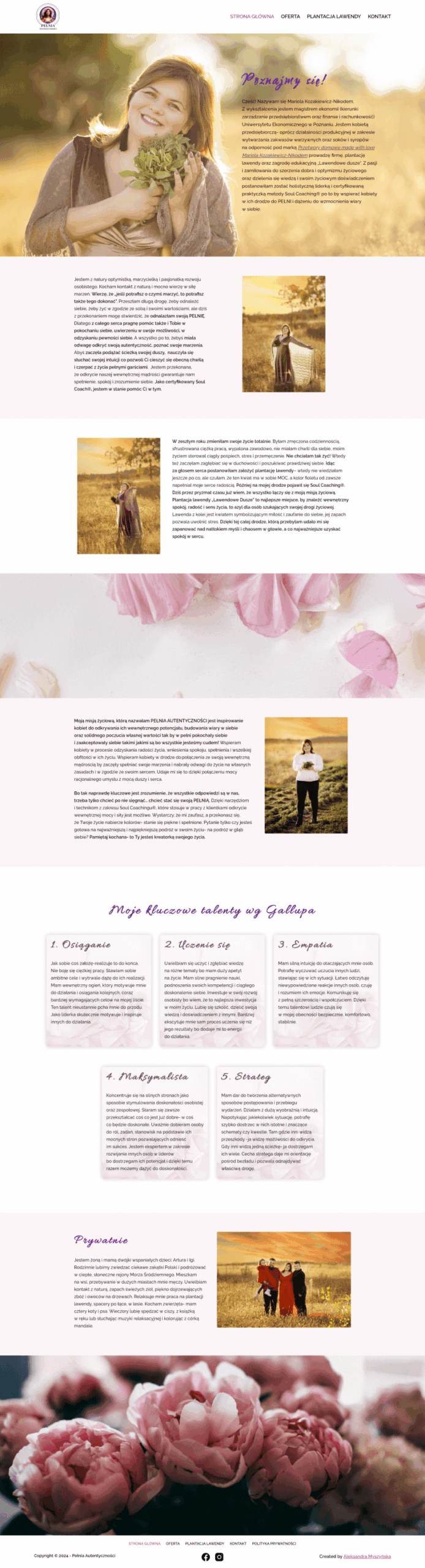 strona wizytówka dla coacha