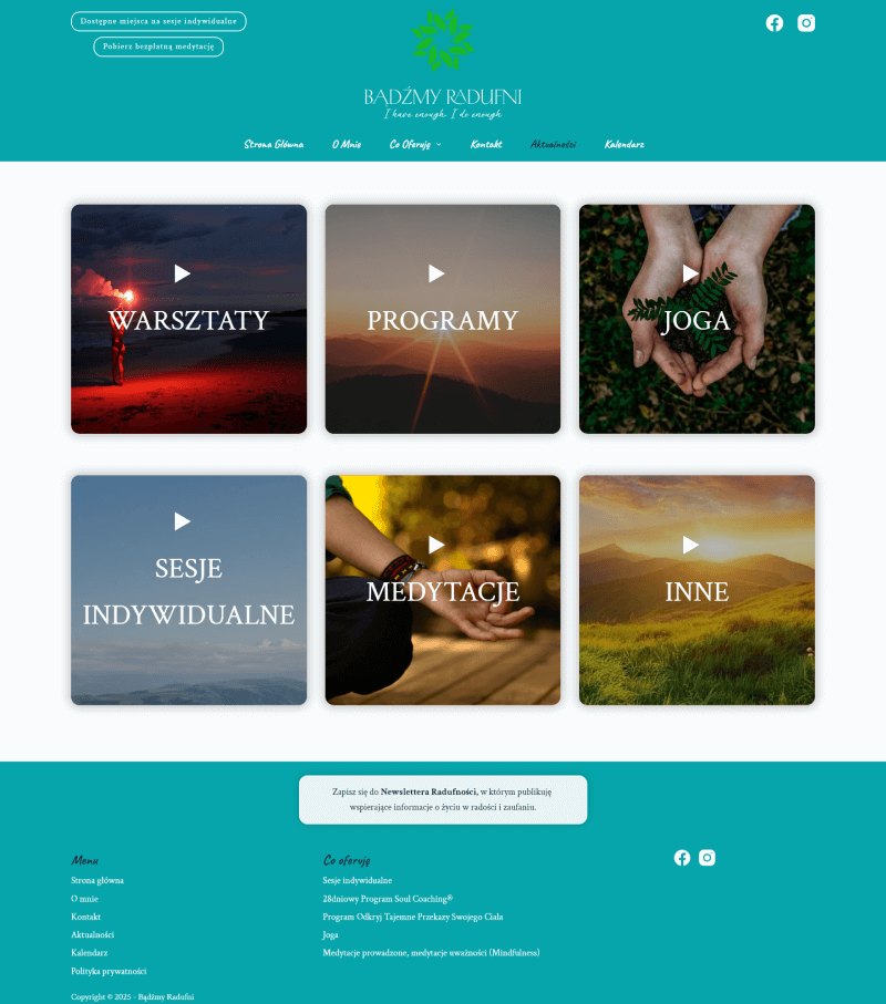 strona z aktualnościami