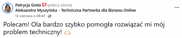 opinia o współpracy