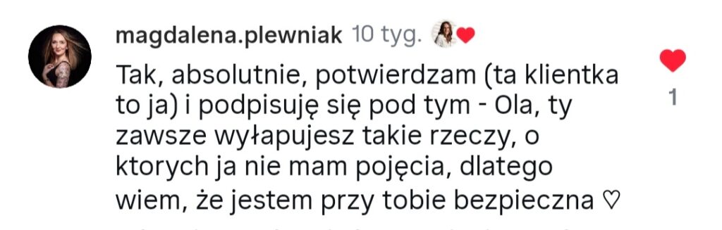 Aleksandra Myszyńska opinia o współpracy