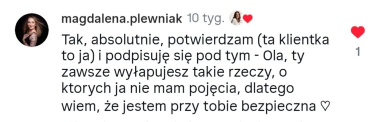 Aleksandra Myszyńska opinia o współpracy