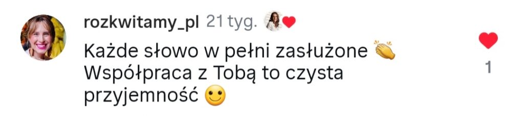 Aleksandra Myszyńska opinia o współpracy