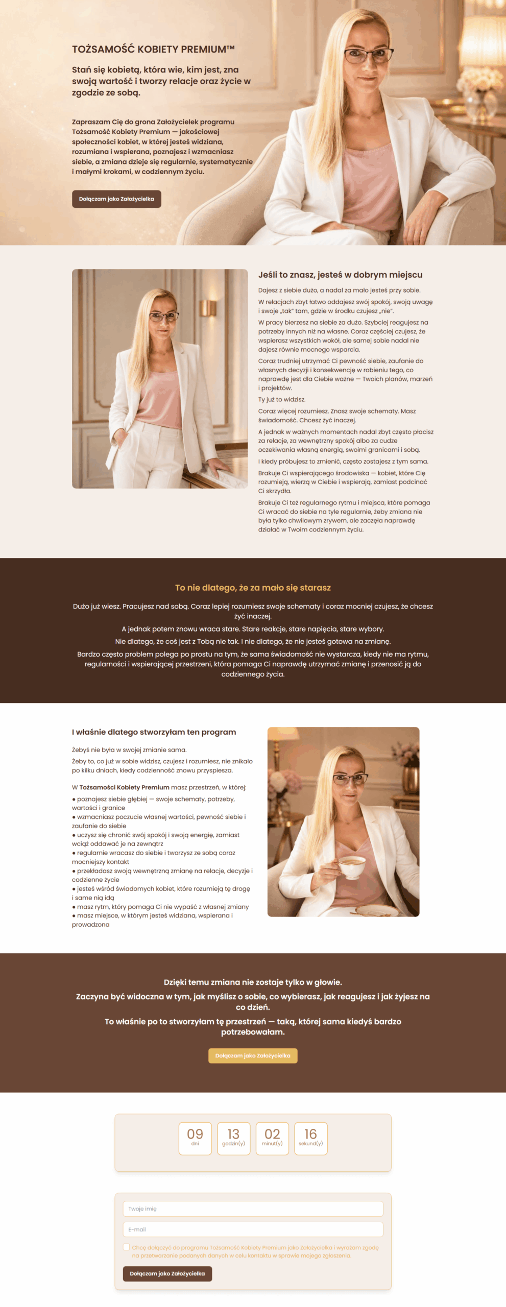 Landing page w MailerLite